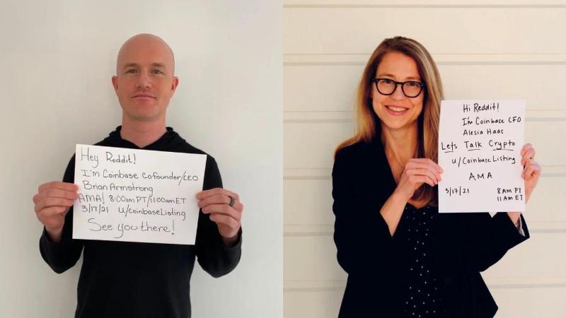 破天荒，Coinbase在上市前选择在Reddit线上路演 