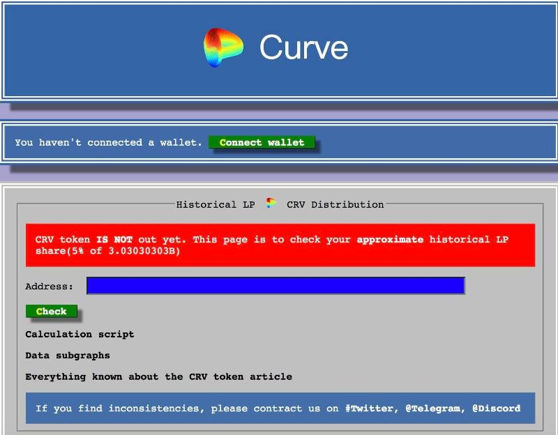 鲸鱼的游戏：Curve完成初始流动性挖矿，20个地址分得近一半奖励