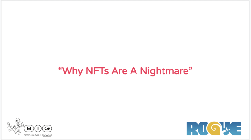 게임 제작자: 왜 NFT 게임은 악몽인가?