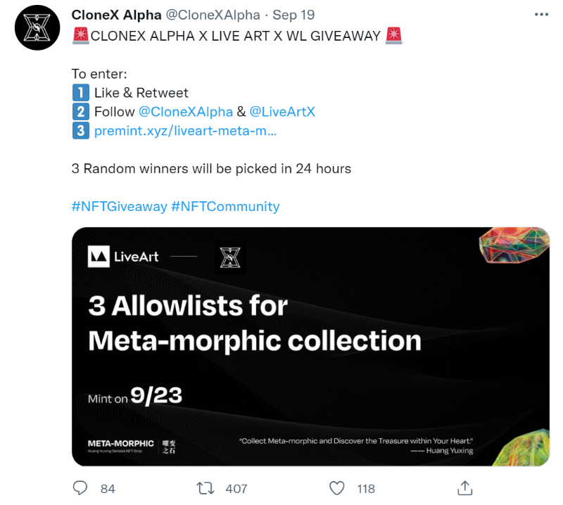 大佬纷纷站台,盘点 LiveArt Meta-morphic NFT 背后的资源