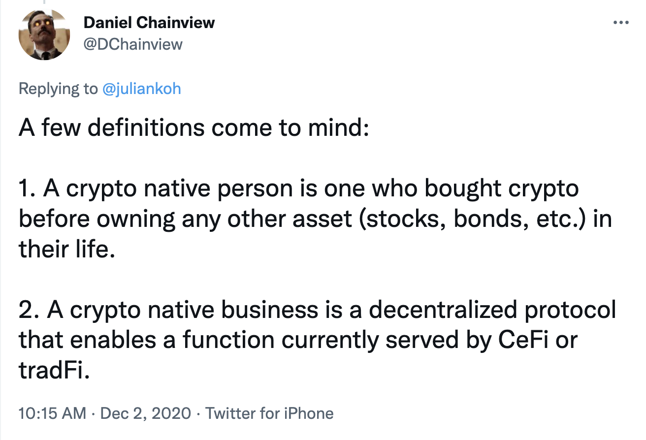 什么是真正的 Crypto Native？