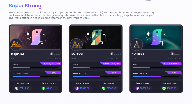 全球发售，SEER的DSN（动态NFT技术）有何亮点？