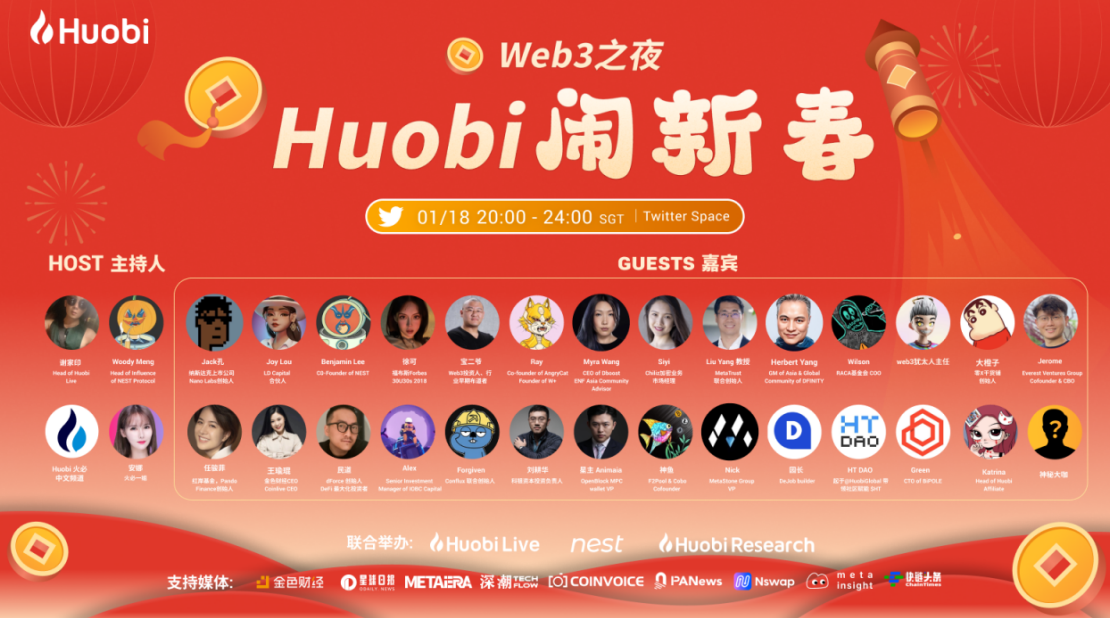 火必Web3之夜闹新春 26位大咖畅谈2023 行业趋势与方向
