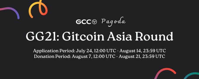 $75000奖池，GCC x Pagoda首次Gitcoin Asia Round拉开序幕