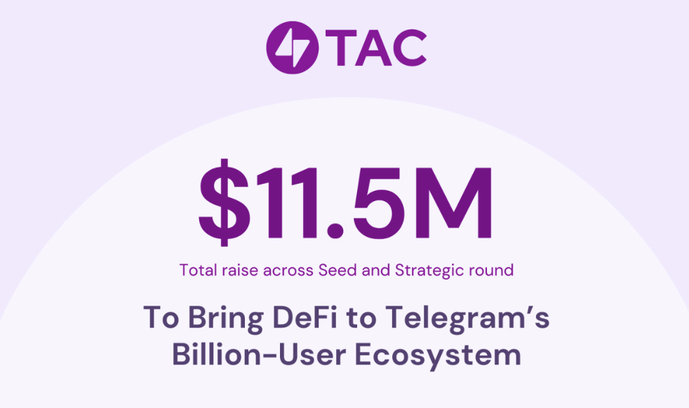 TAC 融资 1150 万美元，旨在将 DeFi 带入 Telegram 的十亿用户生态系统