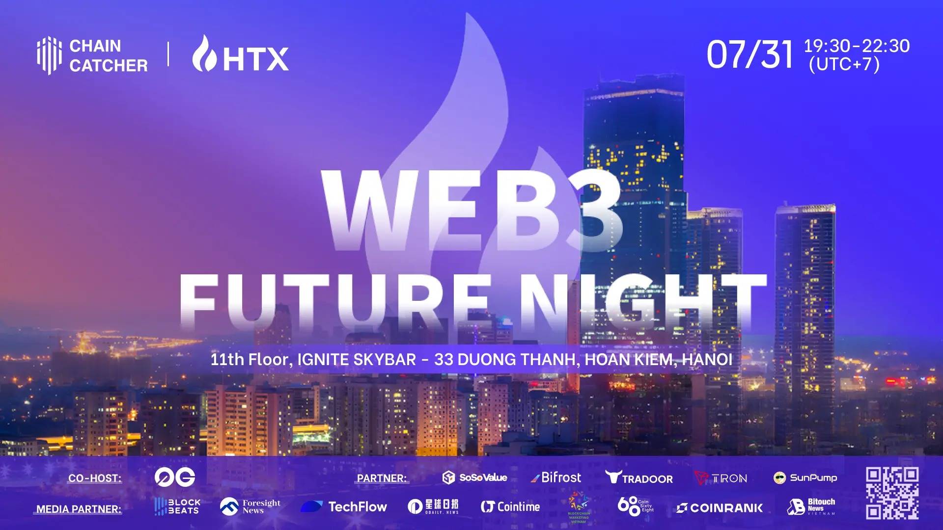 越南河内盛会倒计时:ChainCatcher × HTX「Web3 未来之夜」解码加密新生态