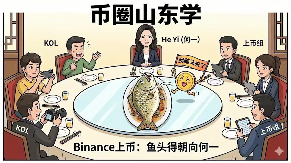 The fish head points towards He Yi, and the crypto world also has its Shandong studies.