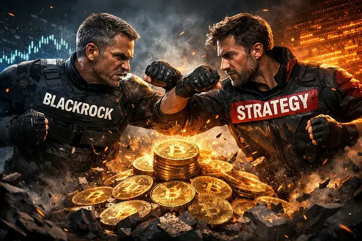 BlackRock vs. Strategy：谁将赢得比特币积累大战？