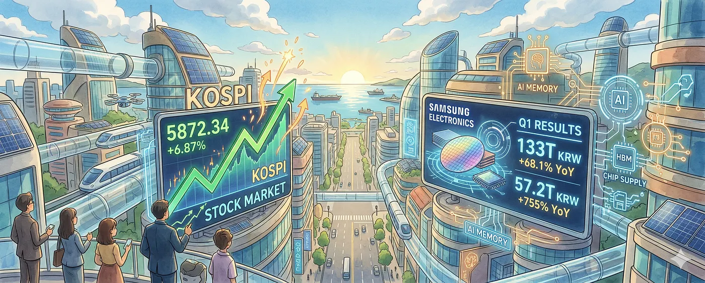 地緣風險退散：三星 Q1 業績遠超共識，韓股指數強力反彈