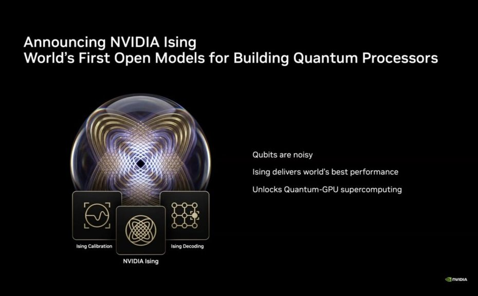 英語版NVIDIA「クオンタム・デー」で2つの大ニュース：AIモデル「Ising」のオープンソース化が量子関連株を急騰させ、社内AIが一夜で80人月分のチップ設計を完了
