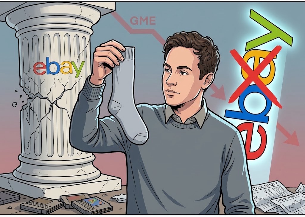 GameStop CEO Sells Socks: $56 Billion Acquisition of eBay Crumbles from a Single Pair of Socks