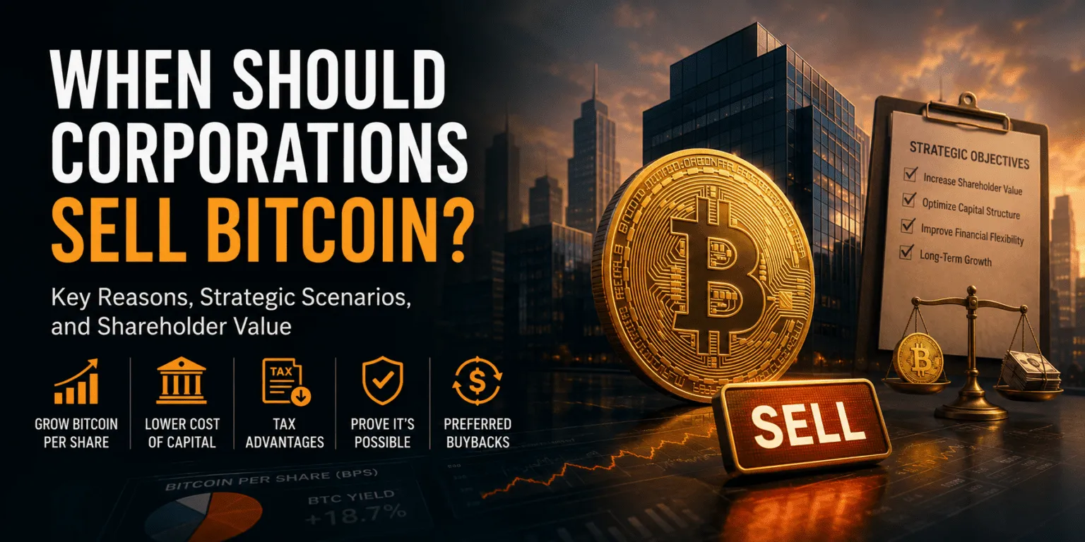 Five Value-Based Rationales for Corporate Bitcoin Sales