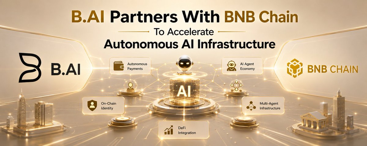 B.AI Partners with BNB Chain to Launch the “$100M AI Token Subsidy” Campaign, Fully Igniting the On-Chain Agent Ecosystem