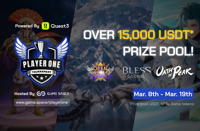 Game Space 携手3A级链游 The Lost Land, Oath of Peak与Bless Global开启Player One Tournament 第二赛季