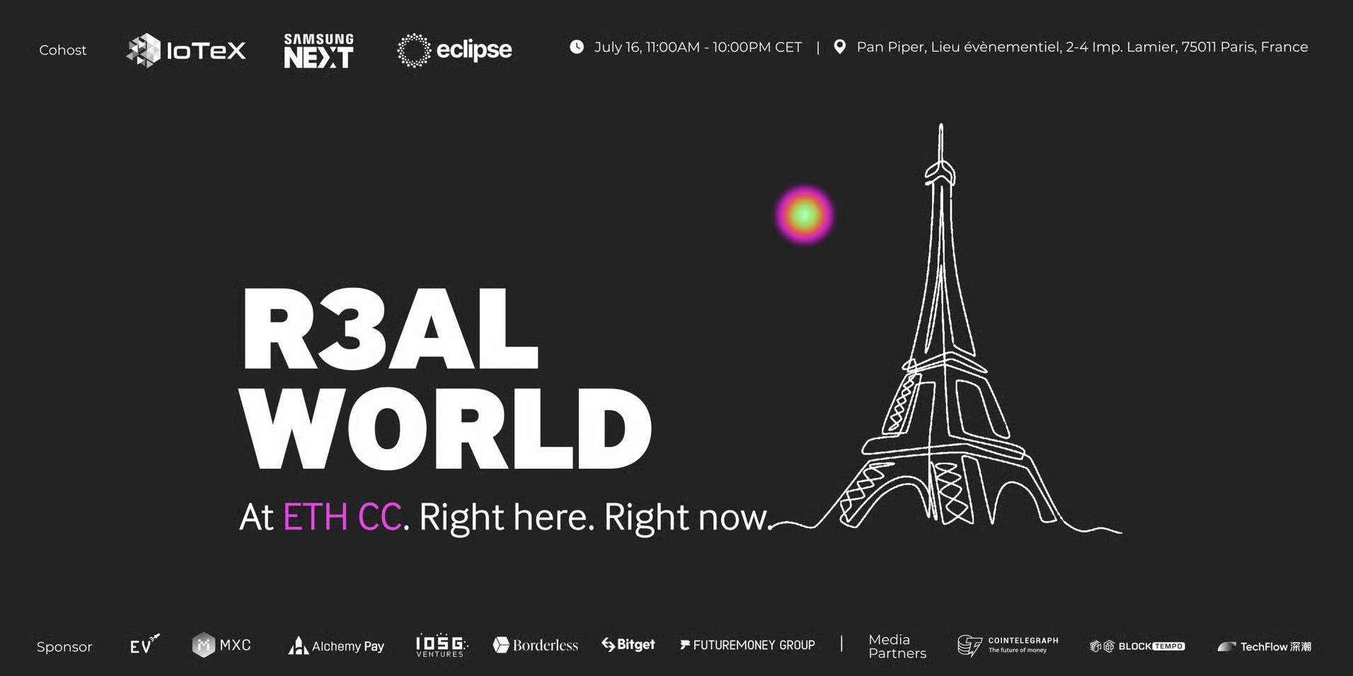 R3AL WORLD @ ETHCC in Paris