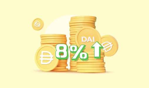 How to effectively participate in DAI stablecoin with an 8% annualized interest rate?