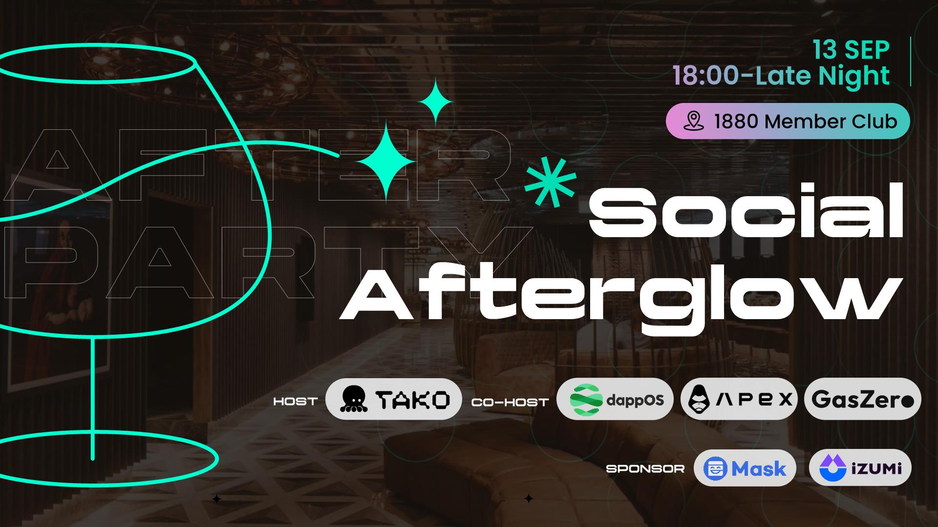 Social Afterglow with Tako Protocol