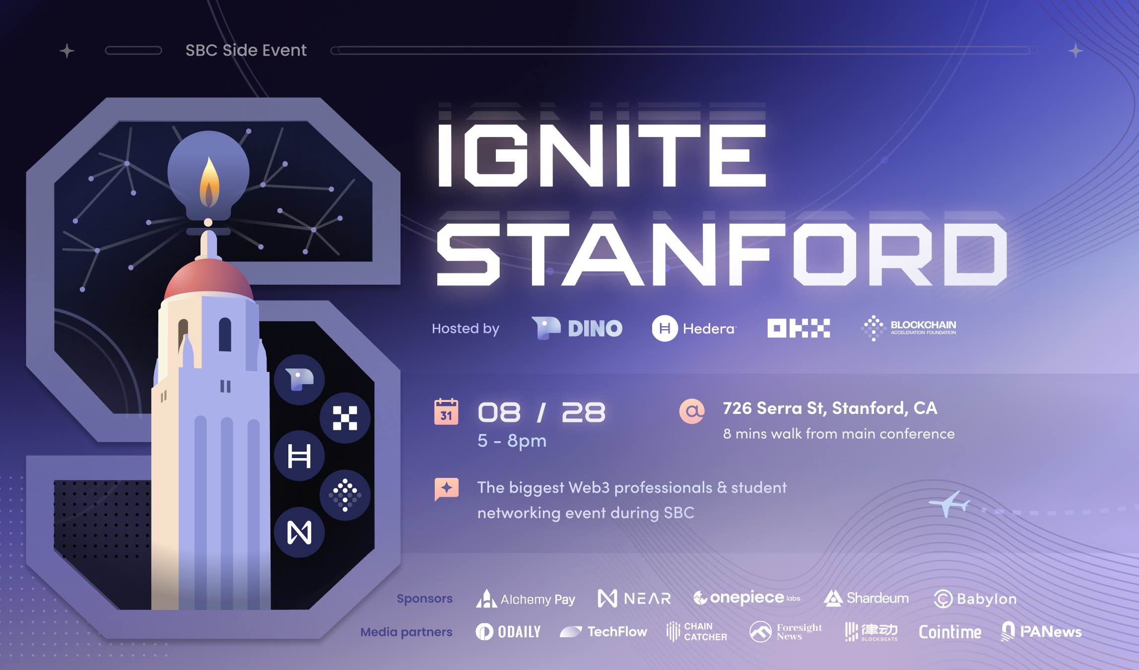 Dino & Hedera & OKX & BAFによるStanfordをIgnite
