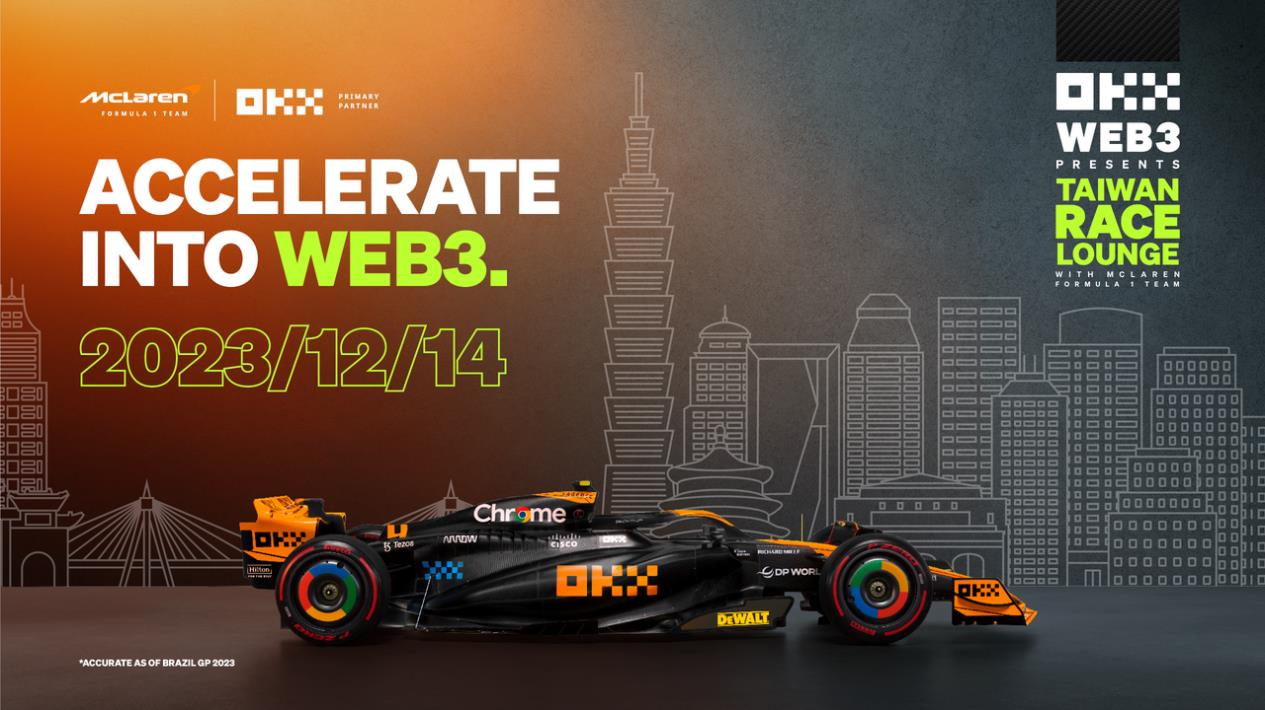 OKXはマクラーレンF1チームと提携し、台北でファンイベントを開催します