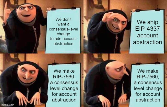 RIP-7560: Native Account Abstraction at the Consensus Layer—The Ultimate Form of Account Abstraction?