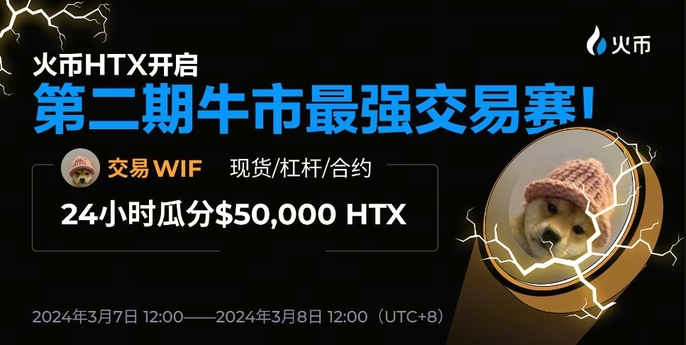사람들의 거래소, 사람들의 운영으로! 후오비 HTX가 투표로 코인을 선정하는 방식을 처음 시범 도입하고, 5만 달러 상당의 HTX를 걸고 두 번째 강력한 상승장 트레이딩 대회를 개최합니다!