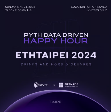 Pyth Network Data-Driven Happy Hour: ETHTaipei 2024