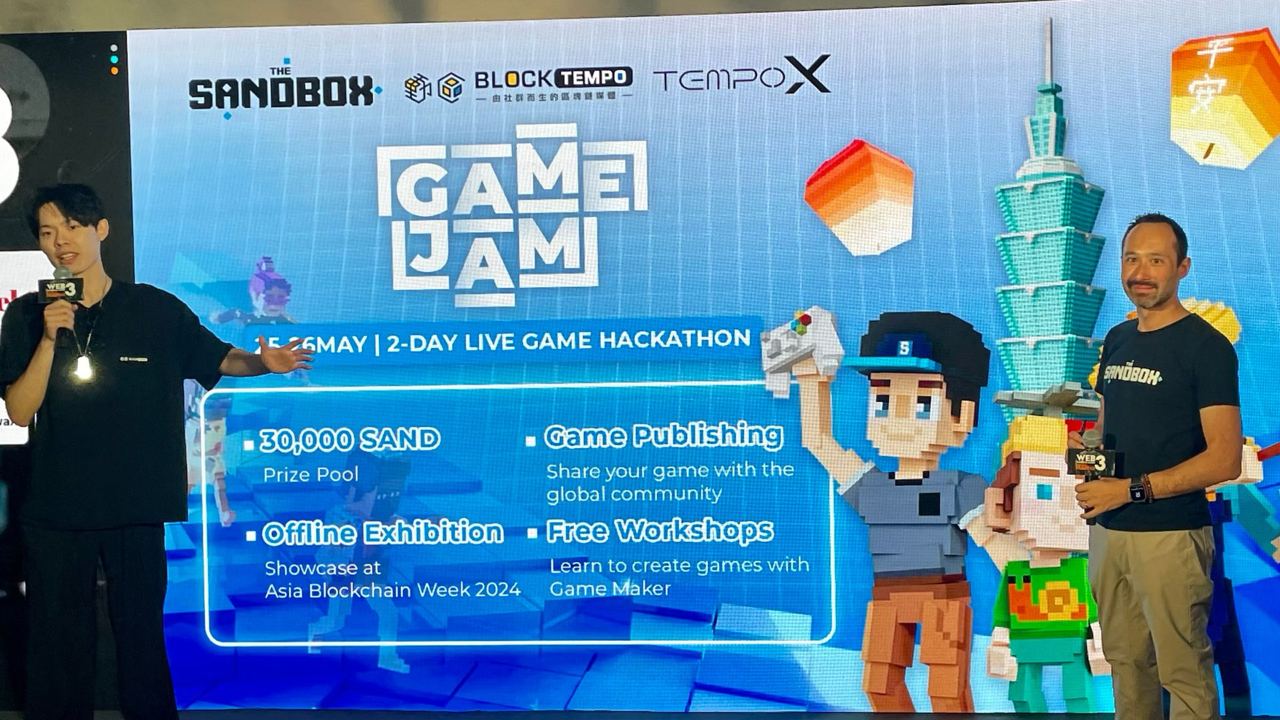 The Sandbox가 동구와 협력하여 'Game Jam' 게임 해커톤 참가 접수를 시작하며, 참가 팀들은 아시아 블록체인 서밋에서 발표할 기회를 갖게 됩니다.