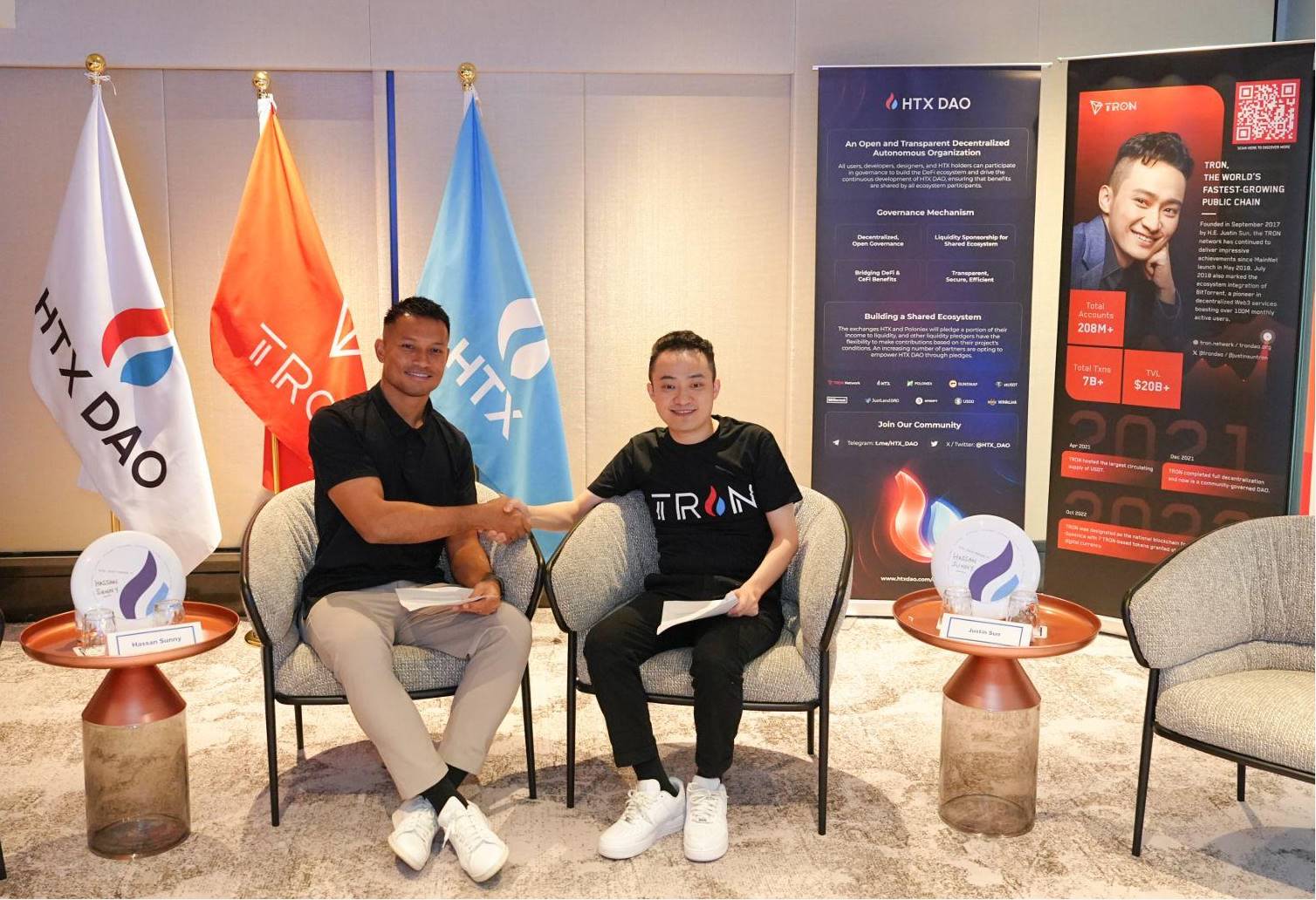 Sun Yuchen fait une collaboration inédite avec le gardien de but de Singapour : Hassan Sunny devient officiellement responsable de la sécurité chez Huobi HTX