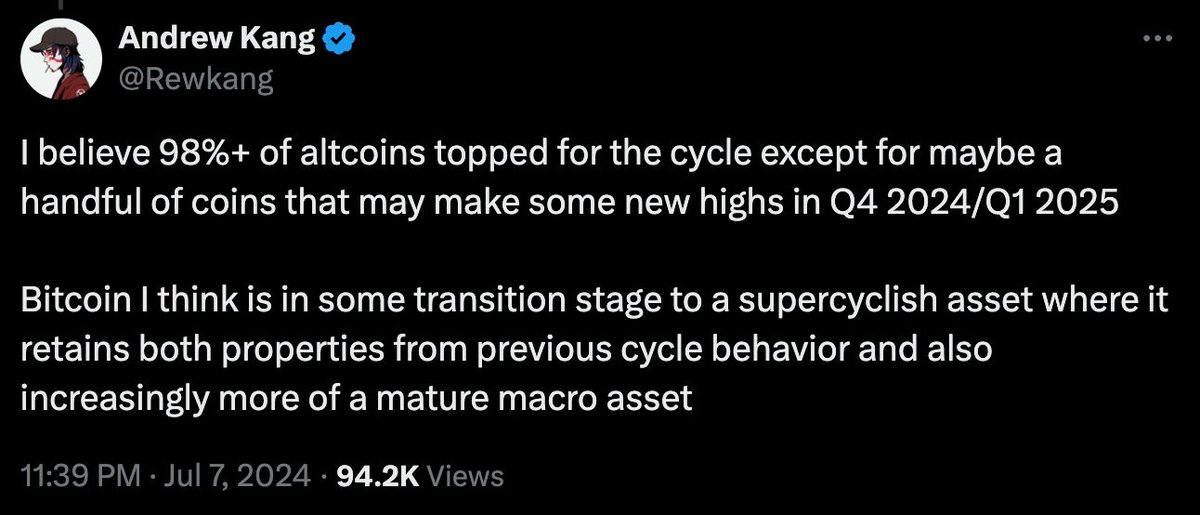 The bull market will not disappear until you no longer believe that this is a bull market.