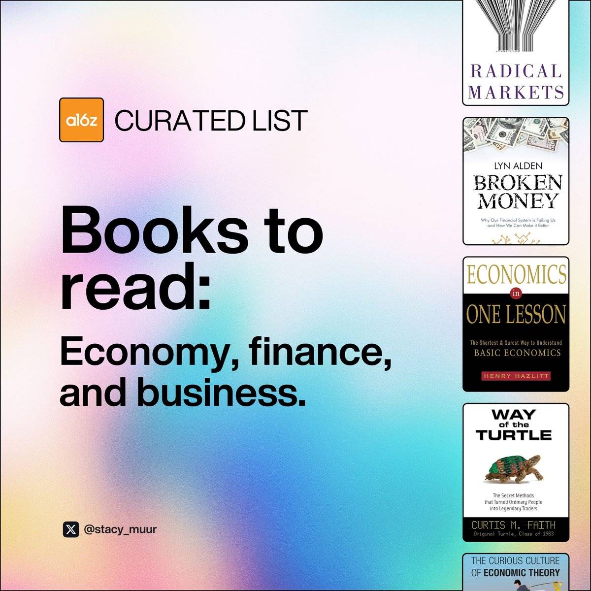 A16z team reading list: 10 excellent books recommended