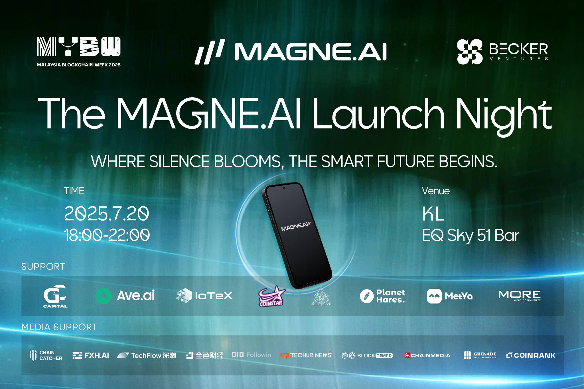 MAGNE.AI 將於 7 月 20 日在吉隆坡舉辦發佈會,推出首款 Web3 AI 智能手機