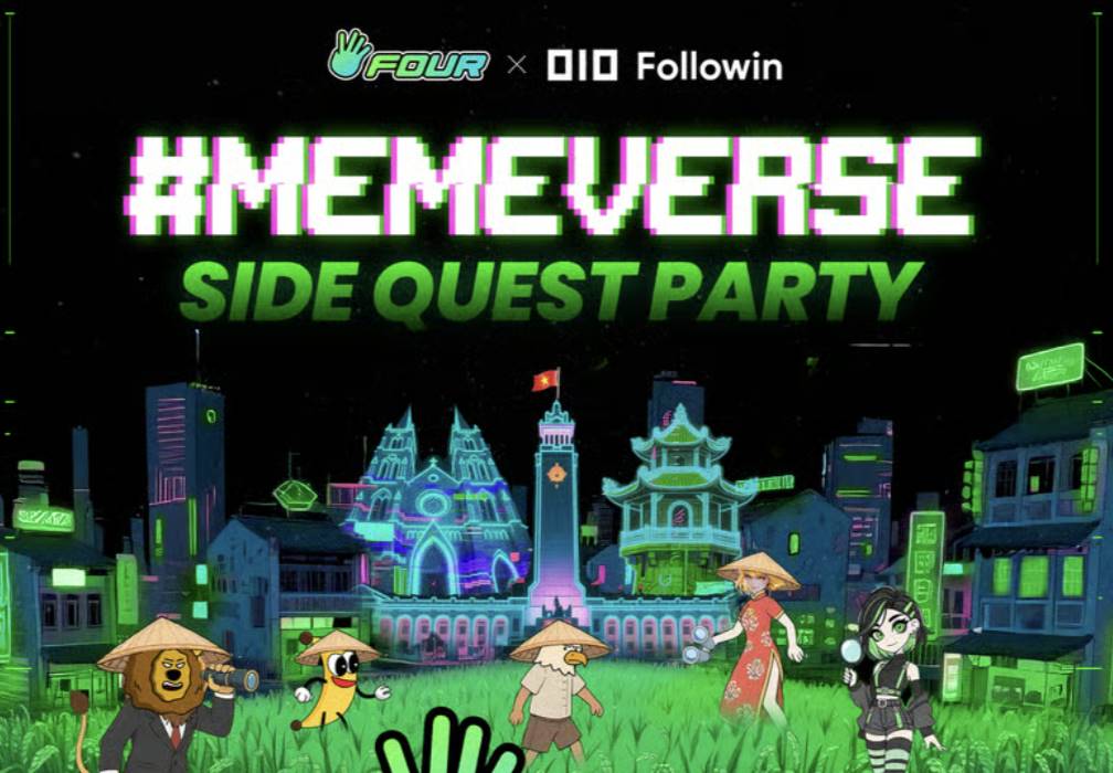 Memeverse: Side Quest Party By Four.Meme X Followin