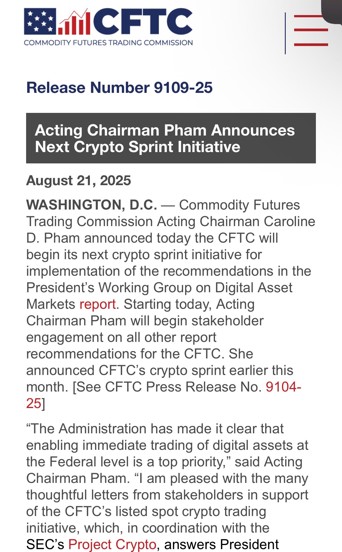 联手出击：详解 CFTC「加密冲刺计划」与 SEC「Project Crypto」的战略蓝图