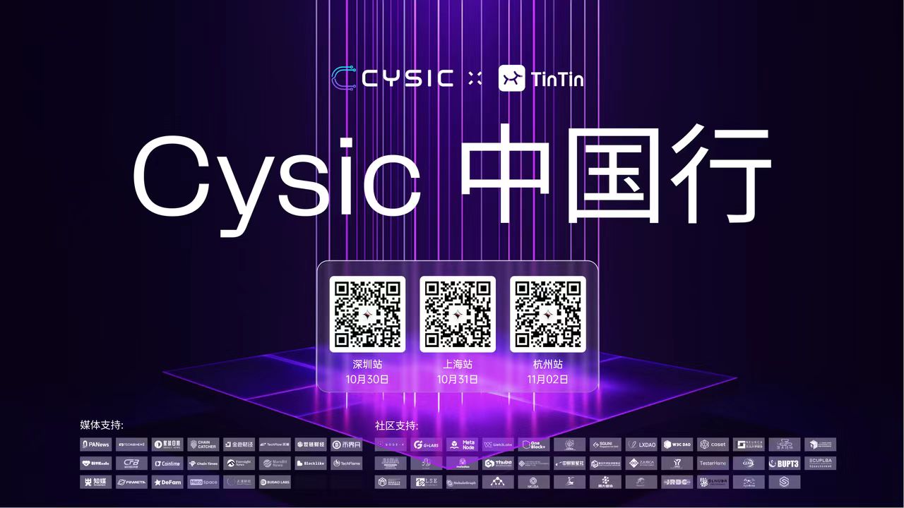 Cysic中国ツアー