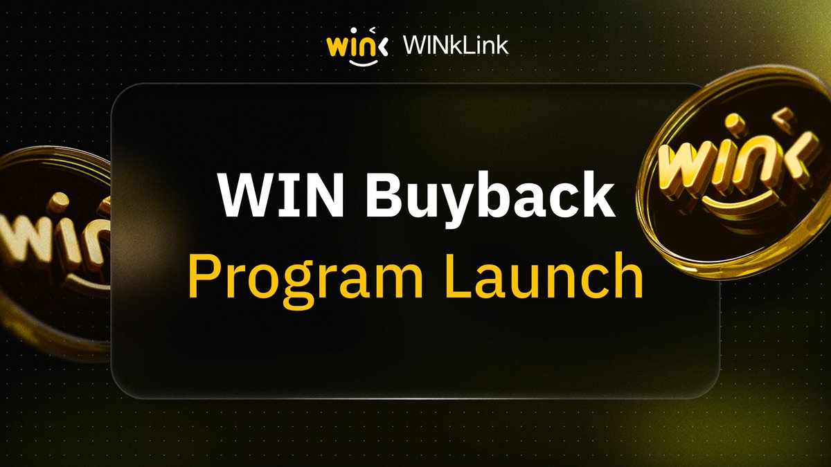 WINkLink 重磅开启常态化回购销毁战略,100% 协议收入全额买入 WIN 代币