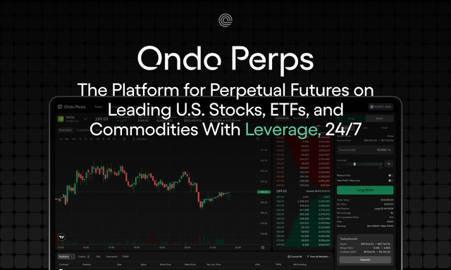 Ondo Perps 实测：美股当保证金，20 倍做多 / 做空美股、黄金和原油